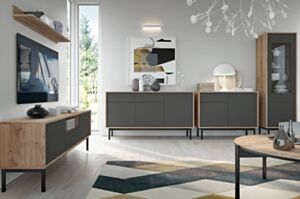Mööblikomplekt BRUNO I-jackson hickory / grafit