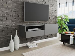 Seinale kinnituv telerilaud CLAUDE CRTVSZ120-grafit