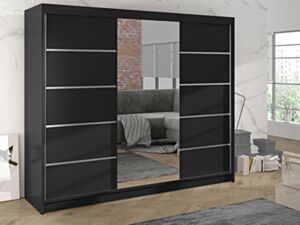 Riidekapp GENEWA VI-czarny