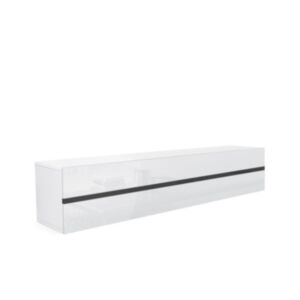 Telerikapp MARCOS 150 cm-biały / biały połysk + czarny