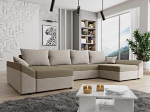 U-kujuline nurgadiivan PELTATA U LUX