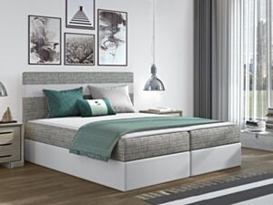 Kontinentaalvoodi POSKOCZ-Lawa 05 + ekoskóra Soft 017-180x200 cm