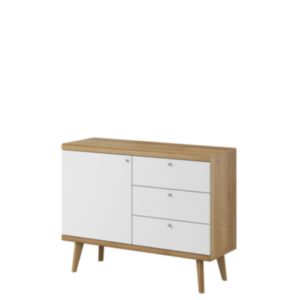 Kummut PRIME PKSZ107-dąb riviera / biały